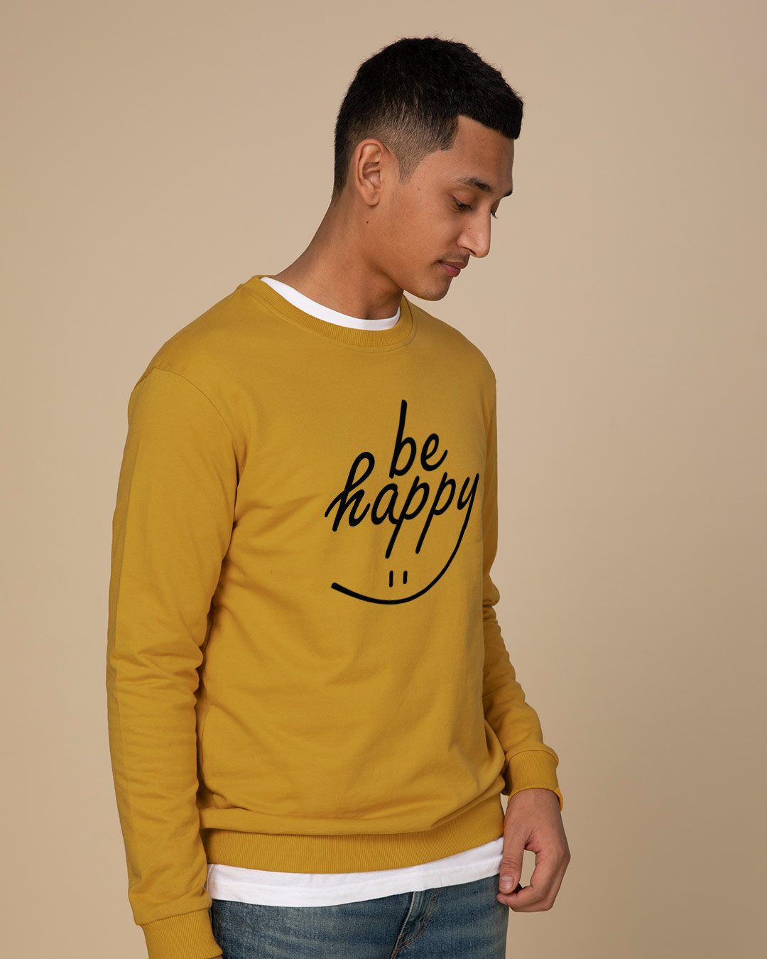 Shop Happy Smiley Light Sweatshirt-Back