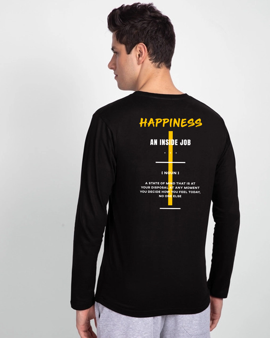 Shop Happy State Full Sleeve T-shirt-Back