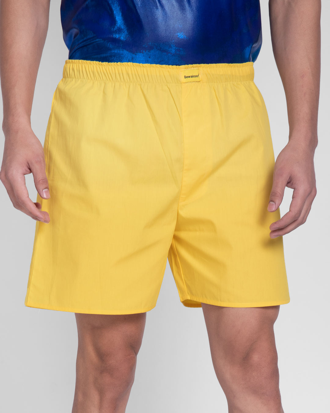 Shop Men's Yellow Boxers-Back
