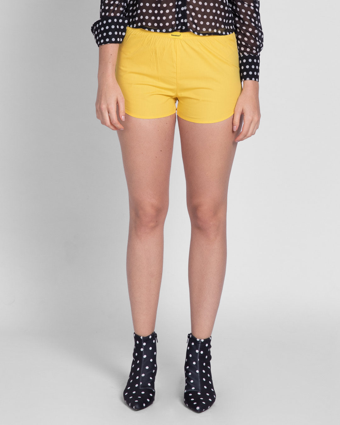 Shop Women's Yellow Boxer Shorts-Back