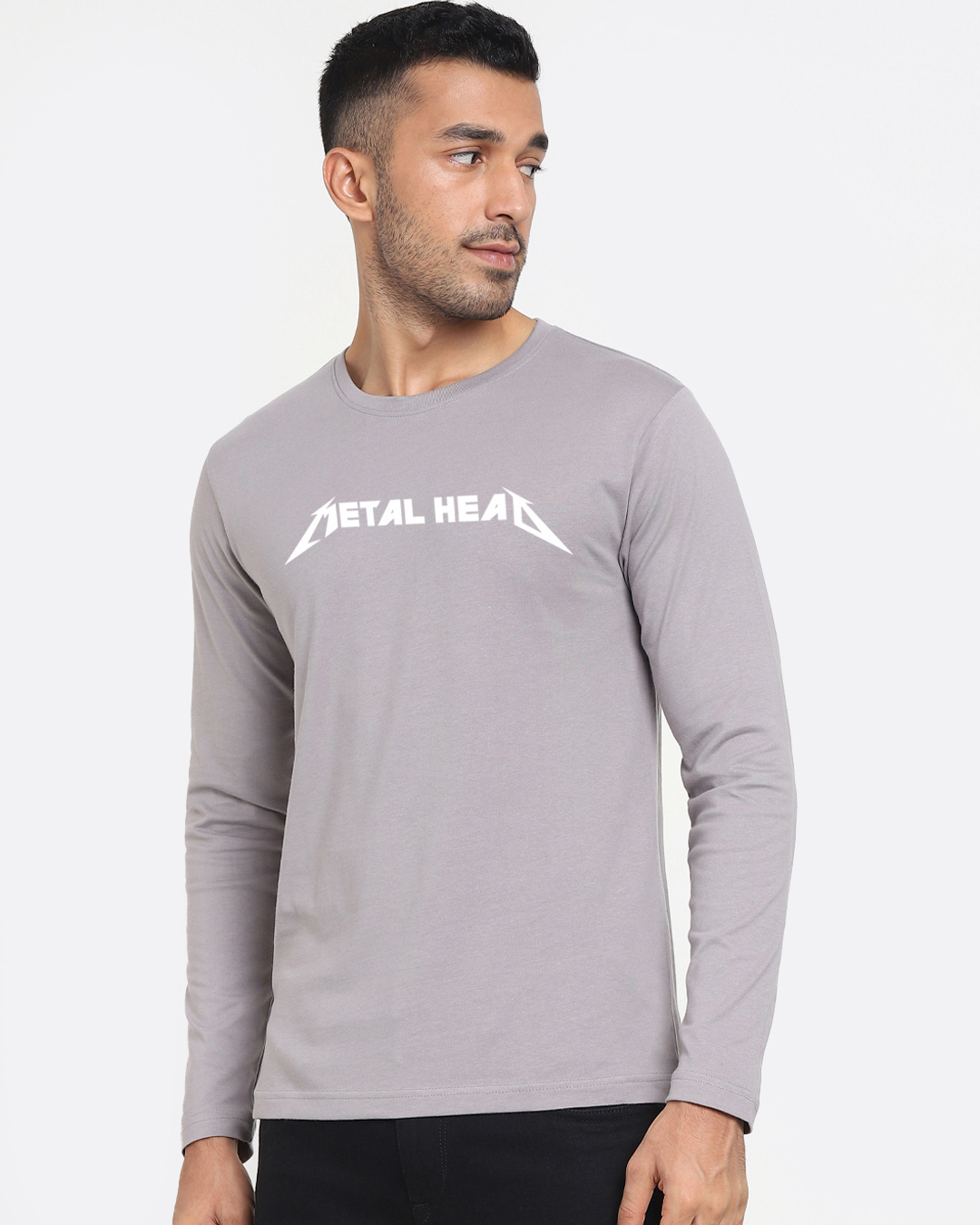 Shop Men's Grey Hard Rock Graphic Printed T-shirt-Back