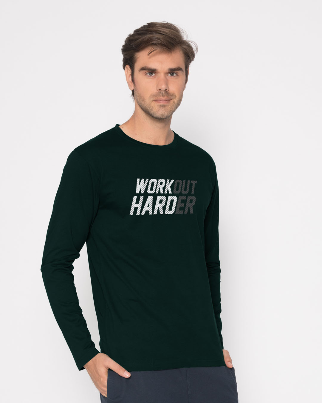 Shop Hard Work Full Sleeve T-Shirt-Back