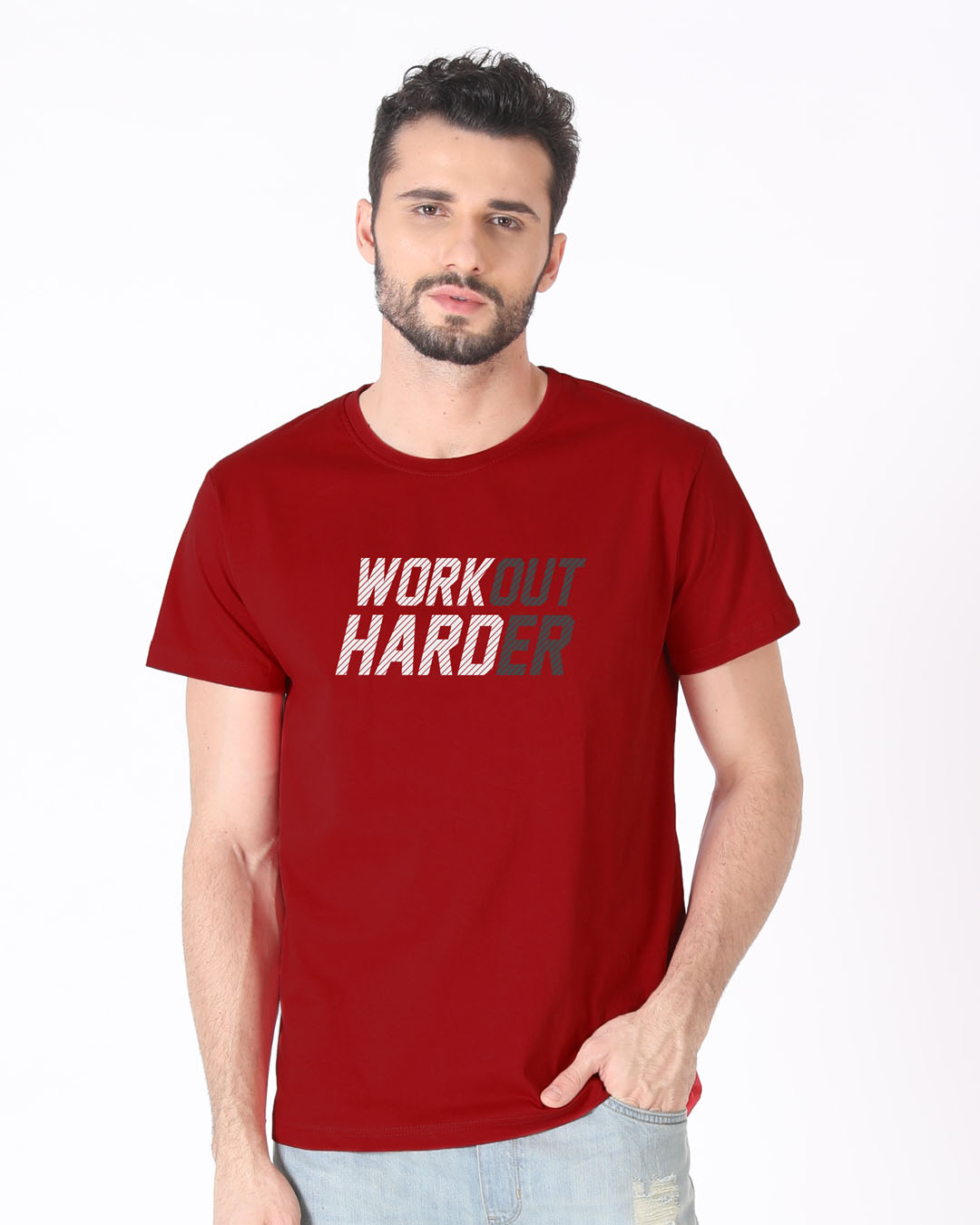 Shop Hard Work Half Sleeve T-Shirt-Back