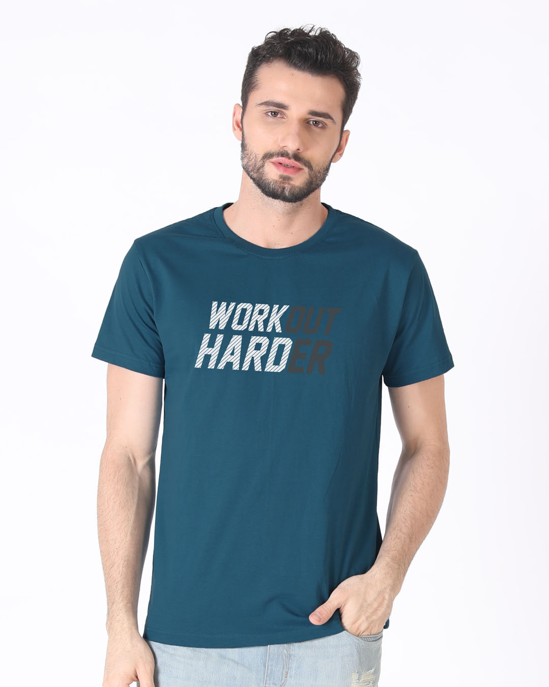 Shop Hard Work Half Sleeve T-Shirt-Back