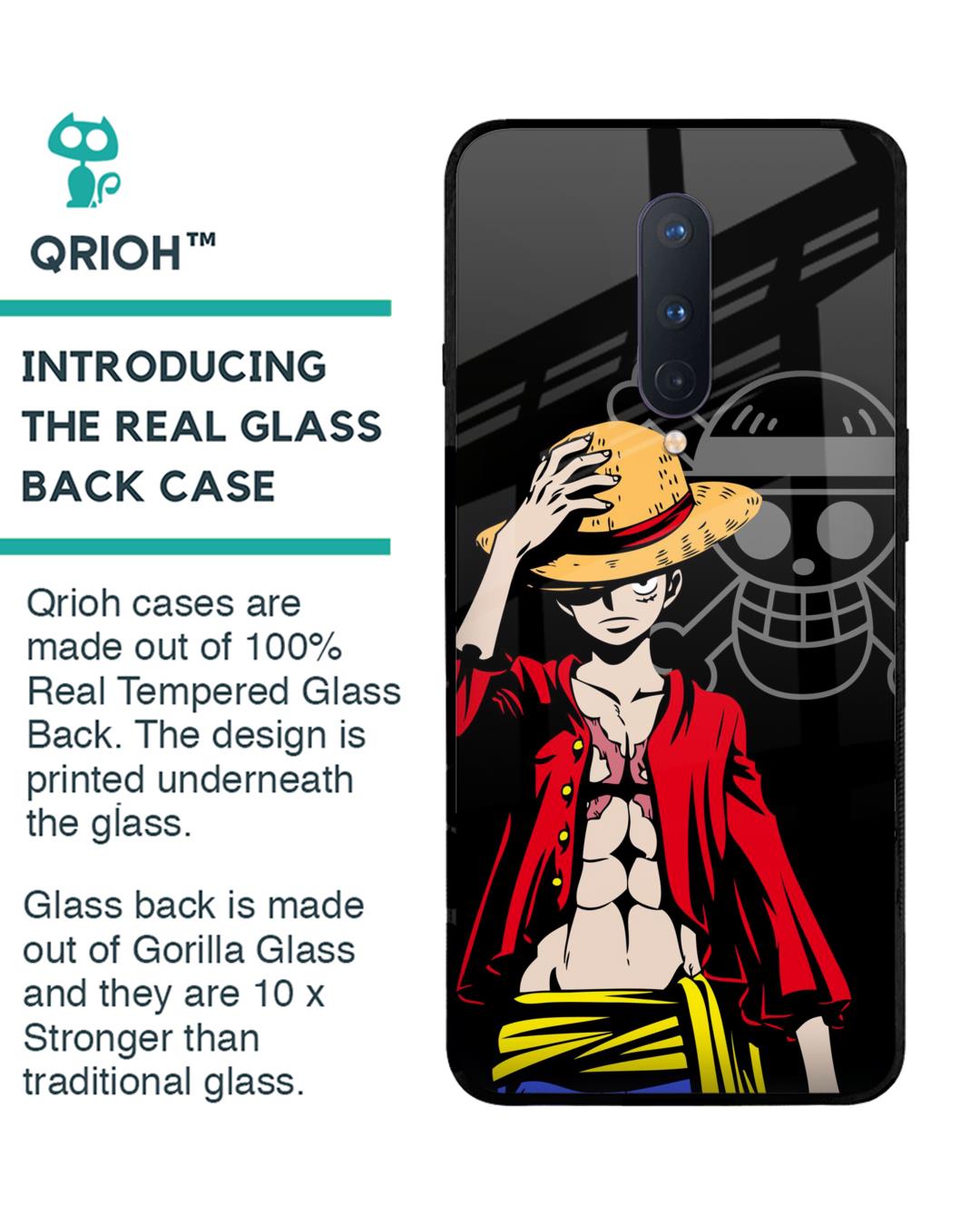 Shop Hat Crew Premium Glass Case for OnePlus 8 (Shock Proof,Scratch Resistant)-Back