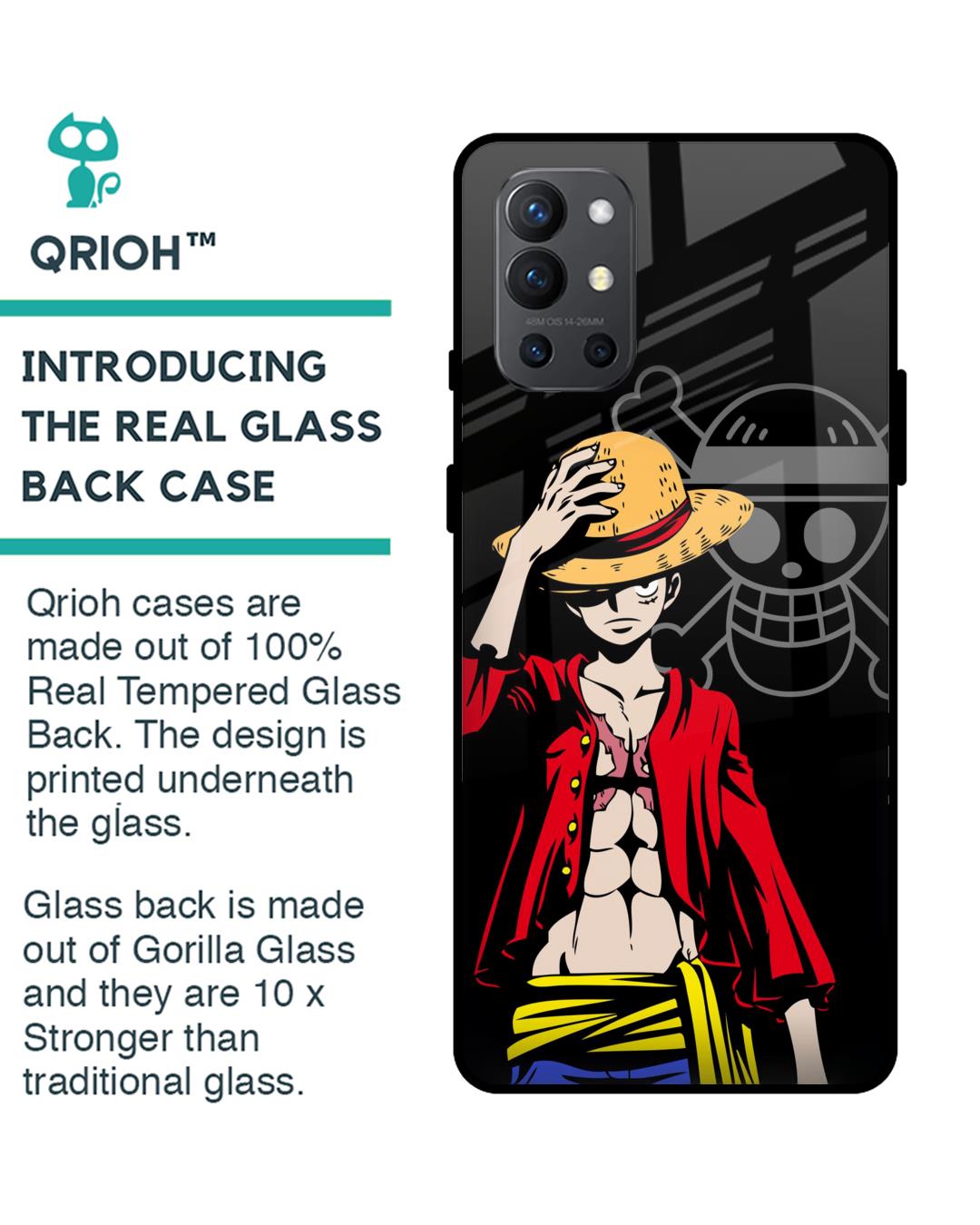 Shop Hat Crew Premium Glass Case for OnePlus 9R (Shock Proof,Scratch Resistant)-Back