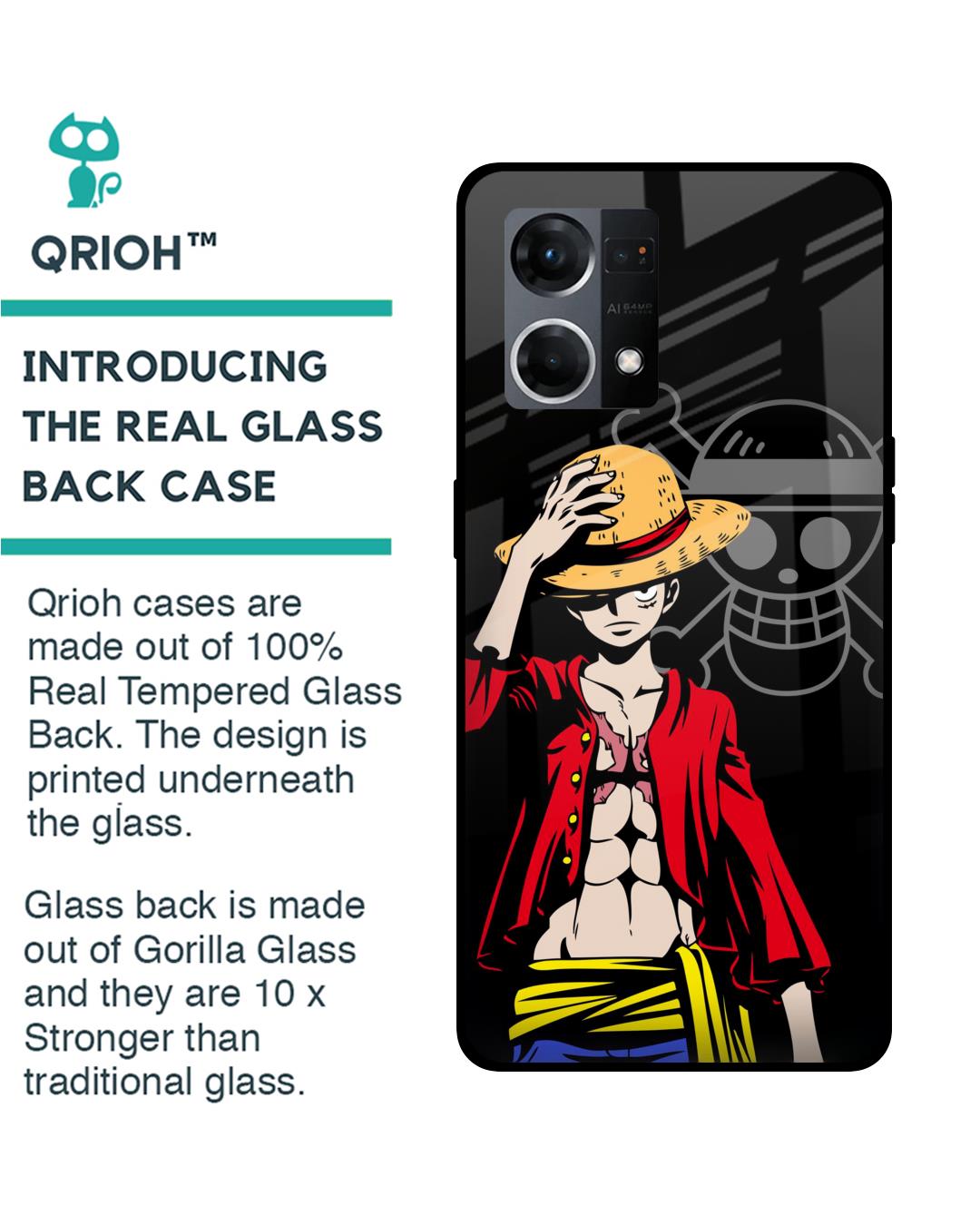 Shop Hat Crew Premium Glass Case for Oppo F21s Pro (Shock Proof,Scratch Resistant)-Back