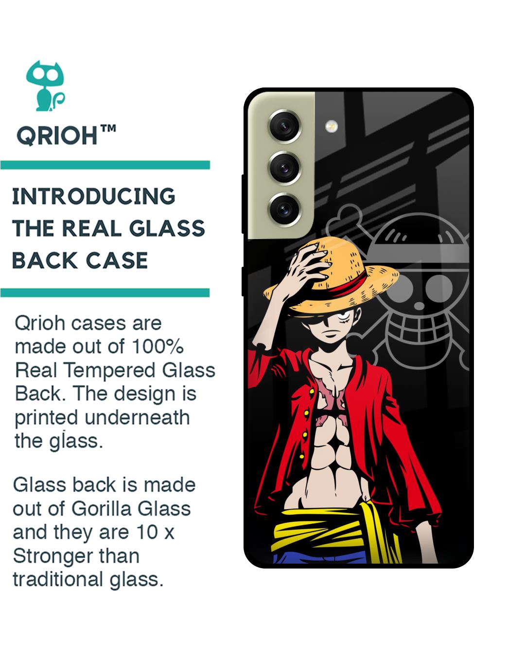 Shop Hat Crew Premium Glass Case for Samsung Galaxy S21 FE 5G (Shock Proof,Scratch Resistant)-Back