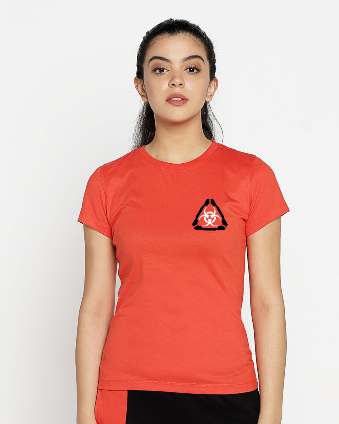 Shop Hazadous Half Sleeve T-Shirt Smoke Red-Back