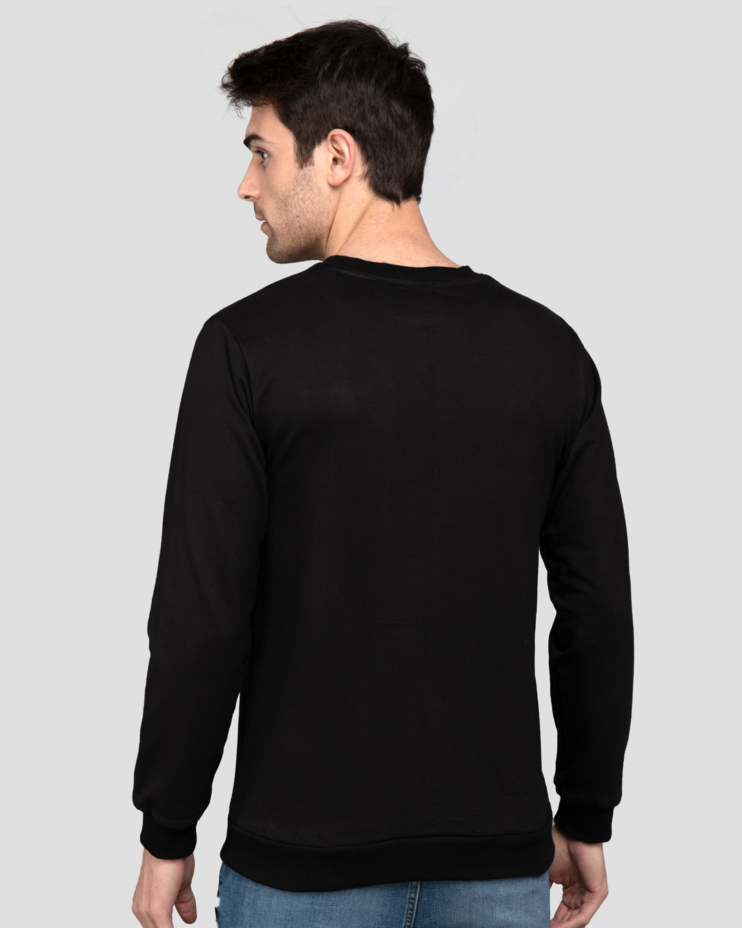Shop Heart Chip Fleece Light Sweatshirts-Back