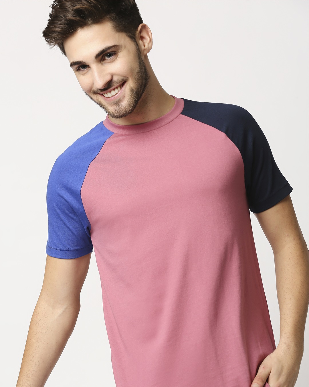 Shop Heather Rose Contrast Sleeve Raglan T-Shirt-Back