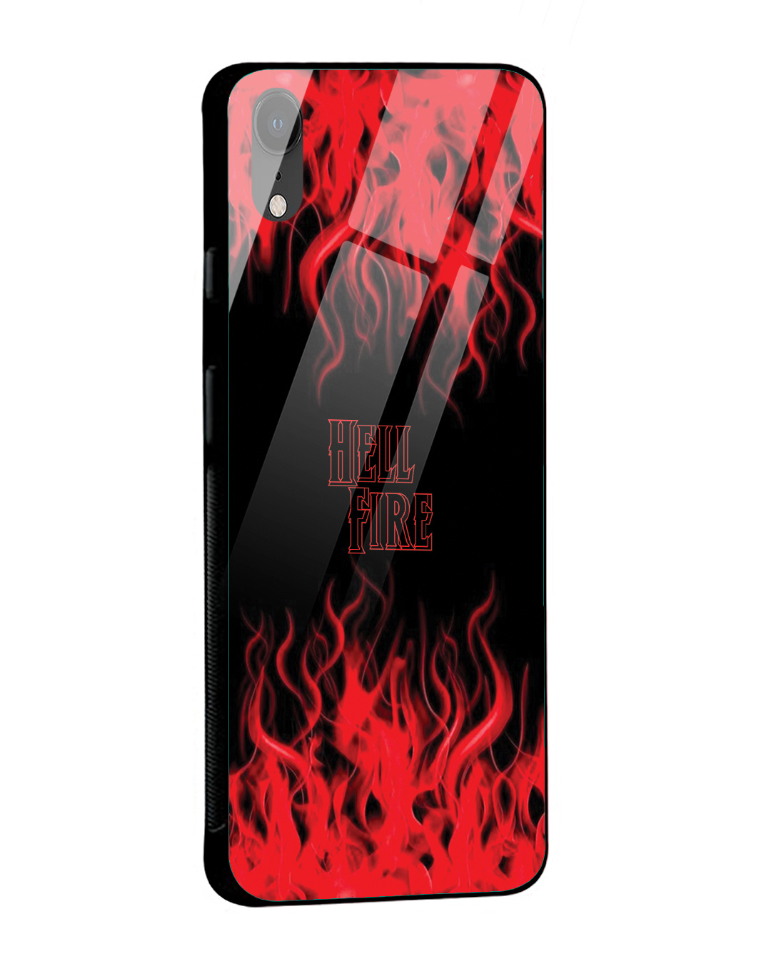 Shop Hell Fire Premium Glass Cover for iPhone XR-Back