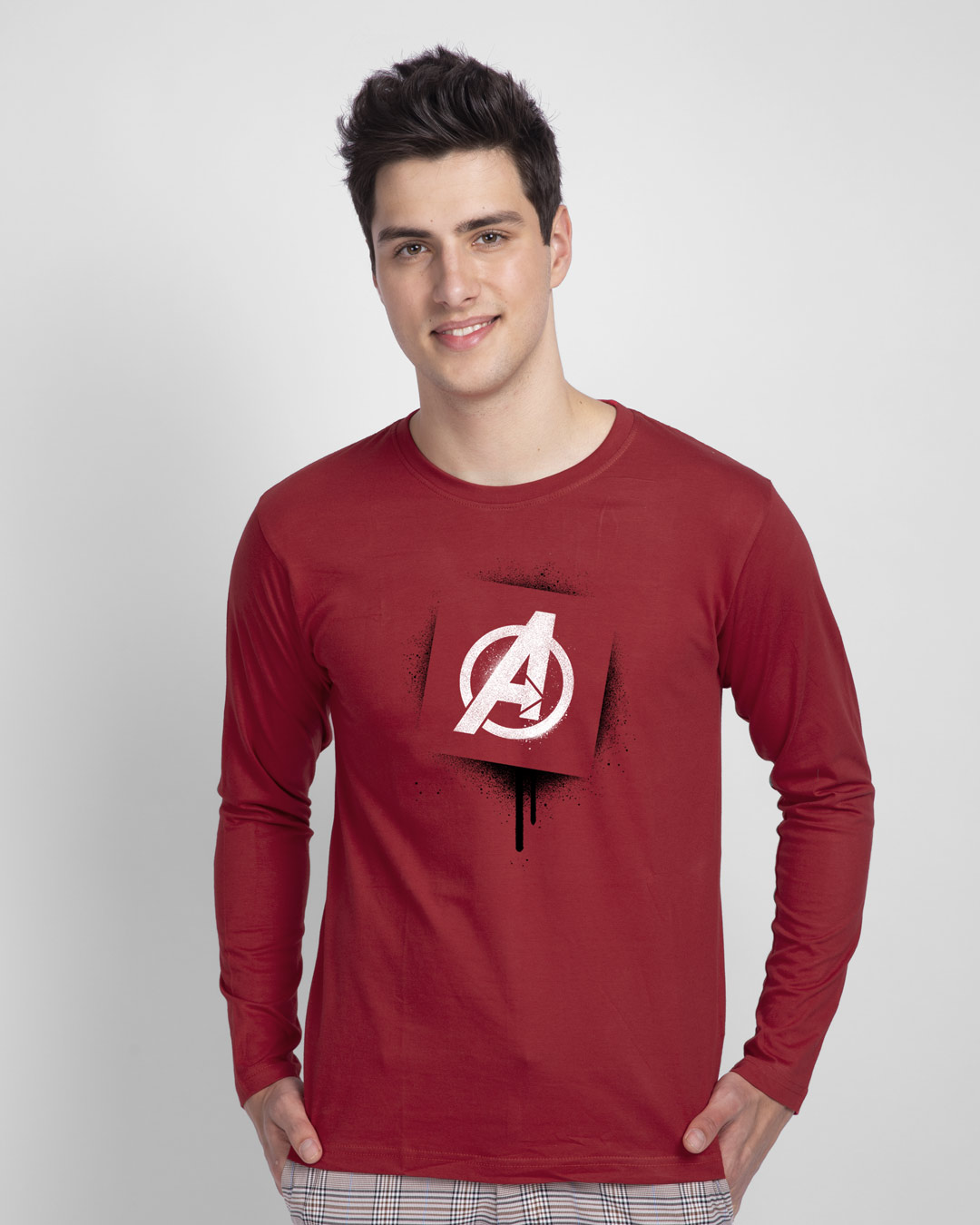 Shop Hero For Life Full Sleeve T-Shirt (AVL)-Back