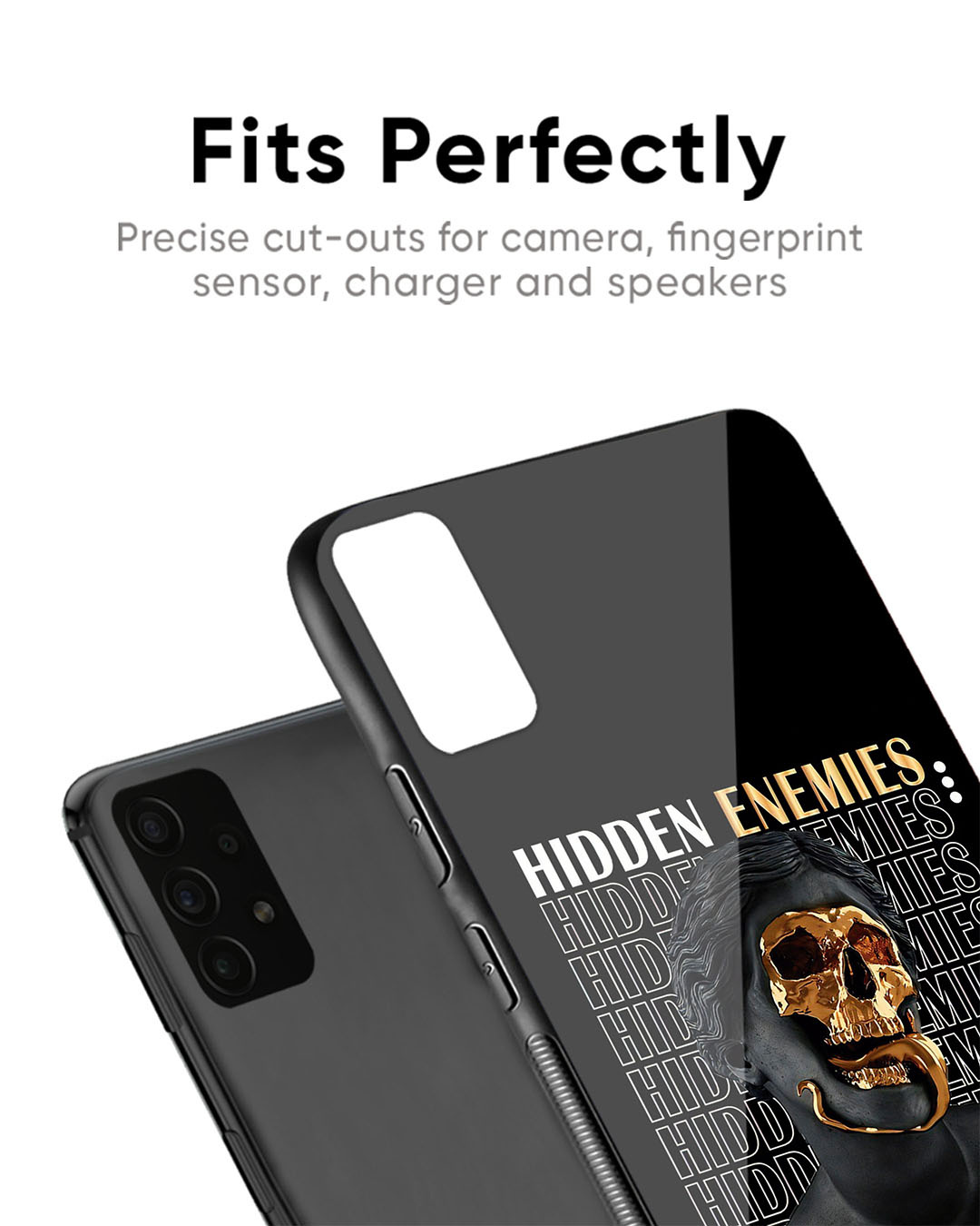Shop Hidden Enemies Premium Glass Case for OnePlus 9R (Shock Proof, Scratch Resistant)-Back