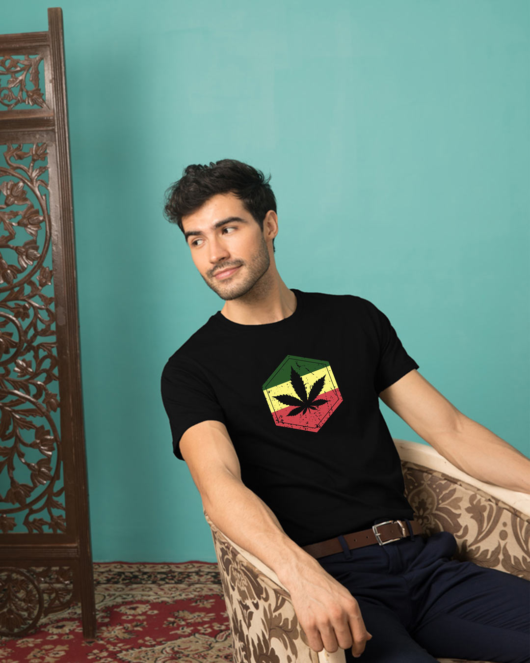 

High Colors Half Sleeve T-Shirt Black Men' Printed T-Shirts Bewakoof.com