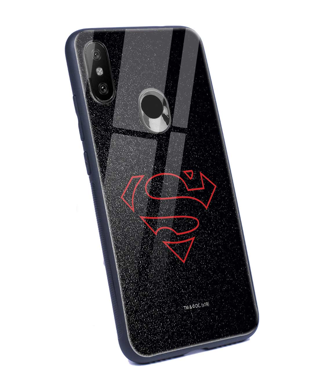 Shop Highlighted Superman Xiaomi Redmi Note 6 Pro Glass Mobile Cover-Back