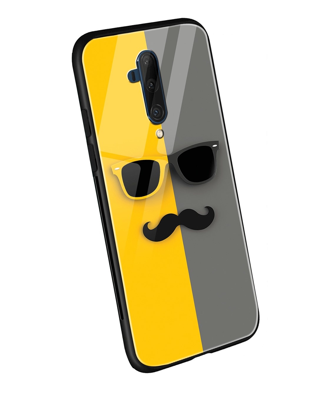 Shop Hipster Yellow OnePlus 7T Pro Mobile Cover-Back