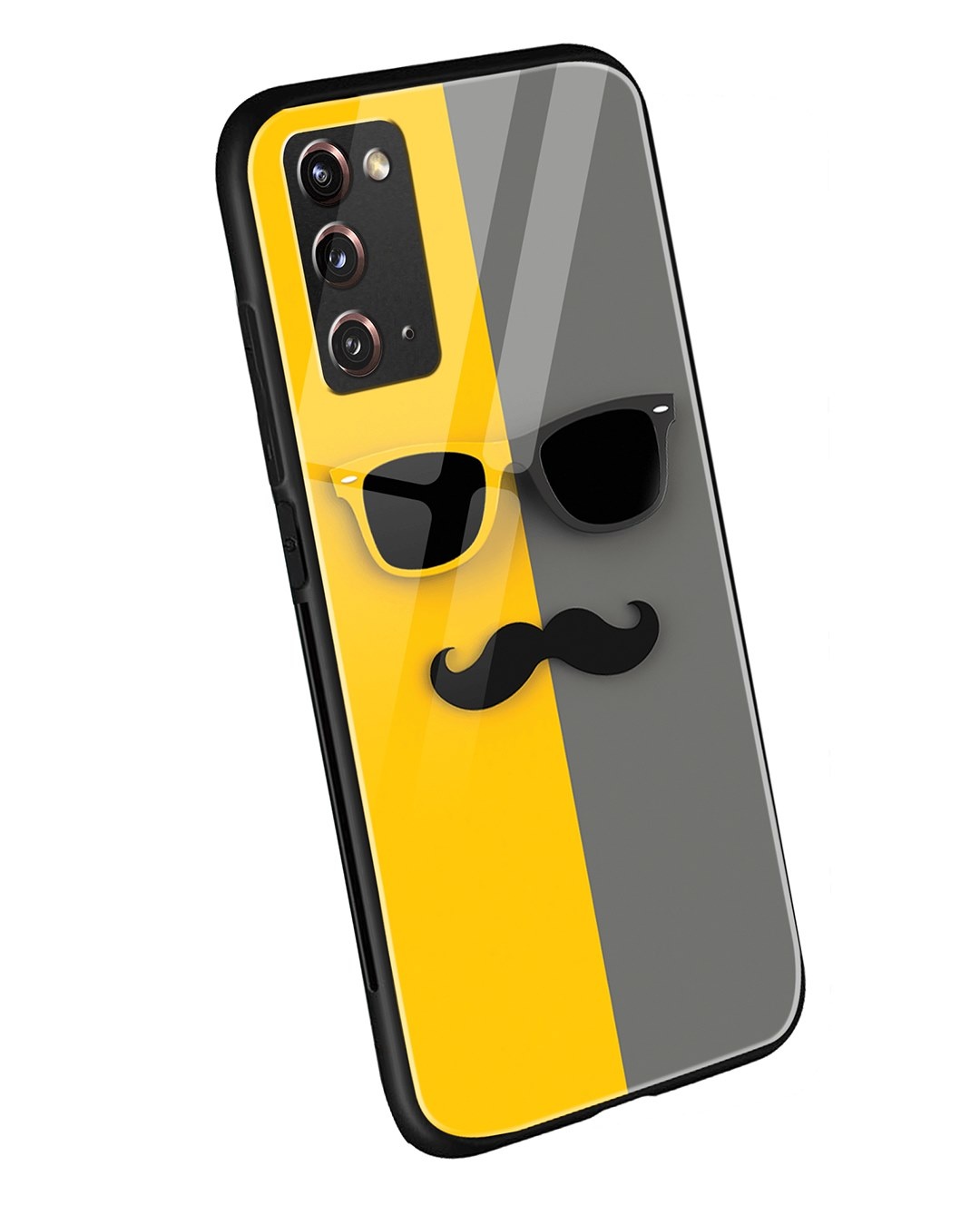 Shop Hipster Yellow Samsung Galaxy Note 20 Mobile Cover-Back