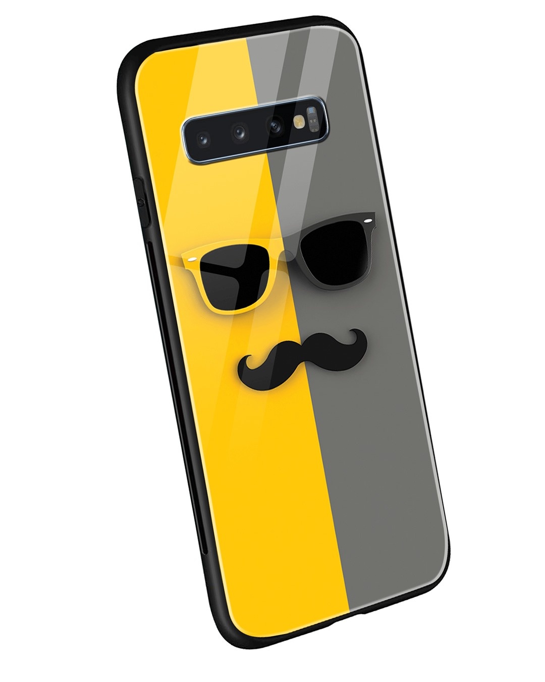 Shop Hipster Yellow Samsung Galaxy S10 Mobile Cover-Back