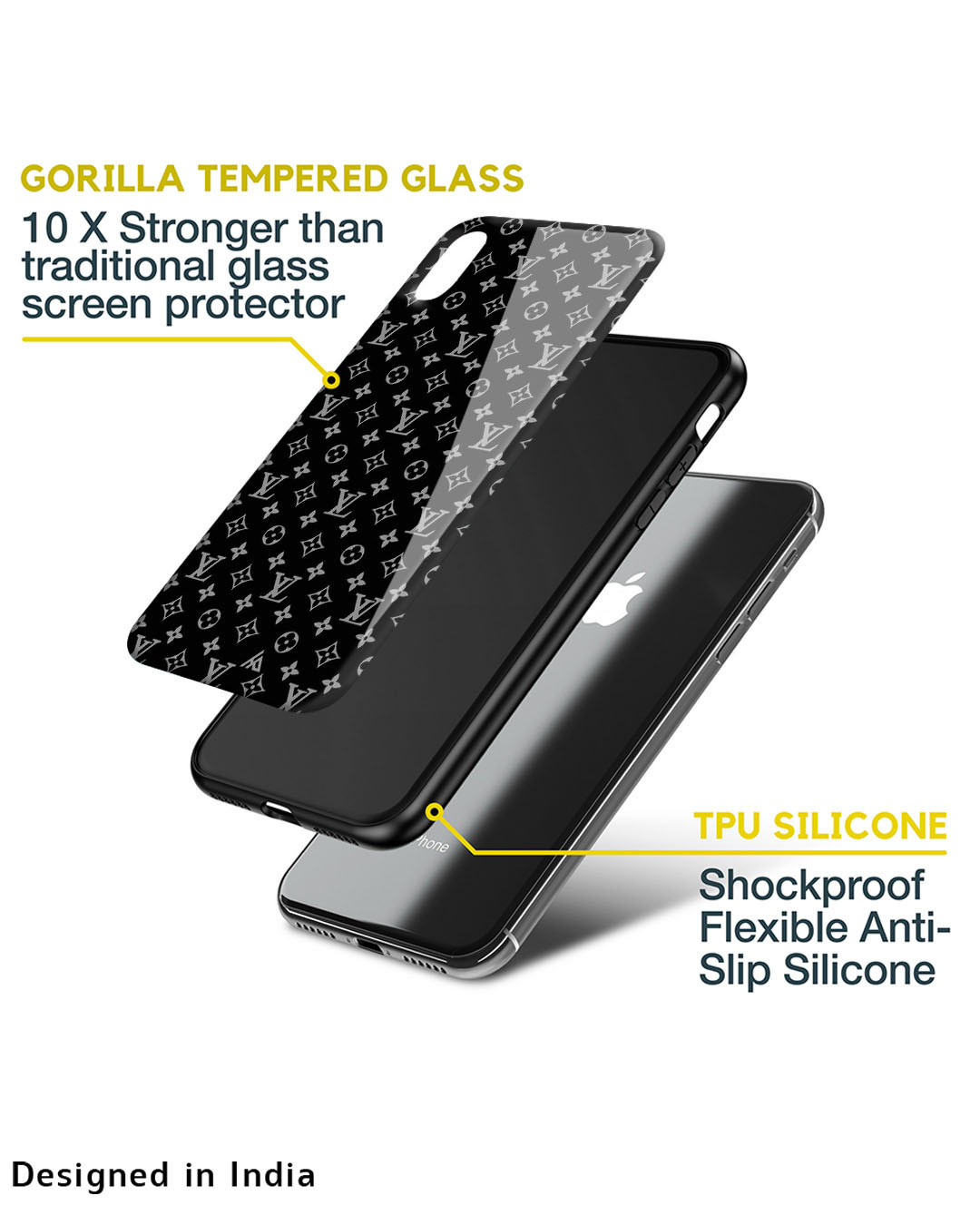 Shop Symbolic Pattern Glass Case For Iphone 12 Pro Max-Back