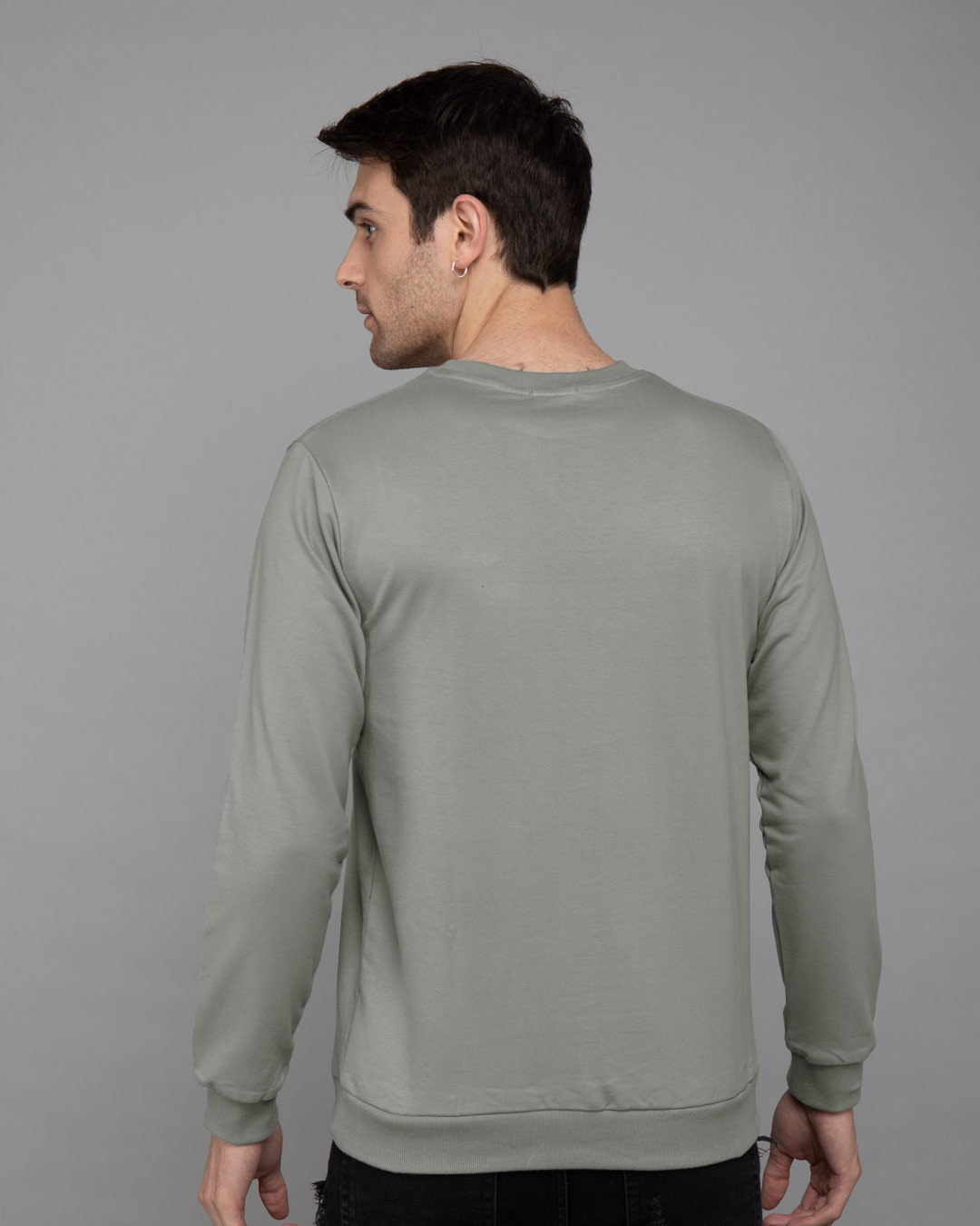 Shop Hogwarts Crest Printed Fleece Light Sweatshirt (HPL)-Back