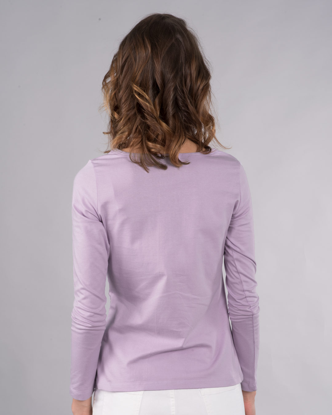Shop Hogwarts Lilac Scoop Neck Full Sleeve T-Shirt (HPL)-Back