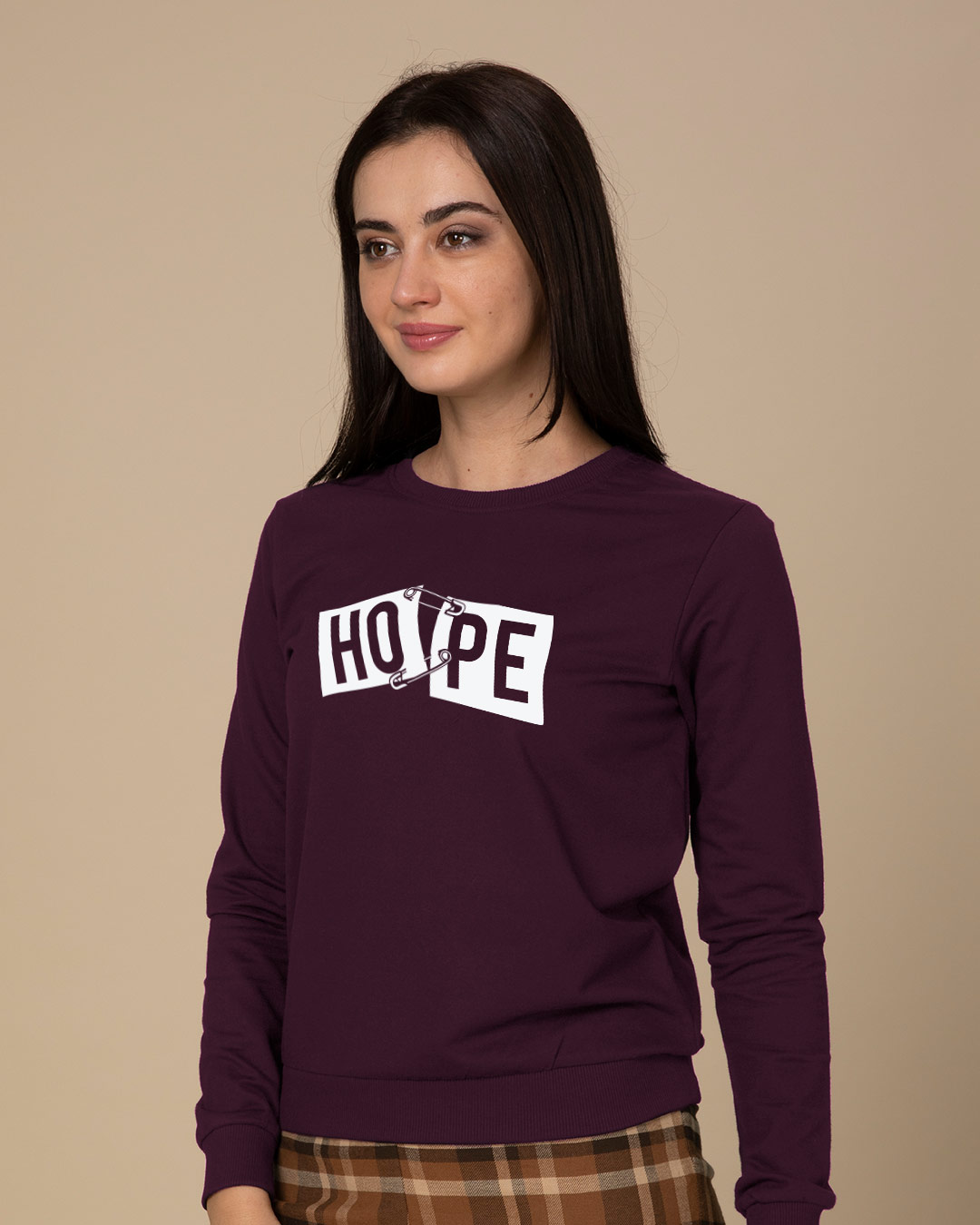 Shop Hope Pin Fleece Light Sweatshirt-Back