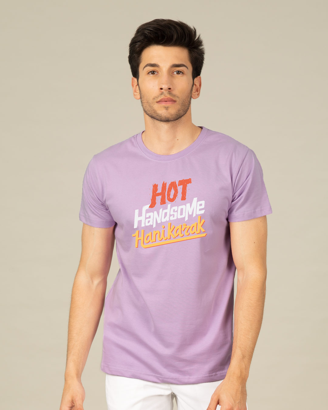 Shop Hot Handsome Half Sleeve T-Shirt-Back