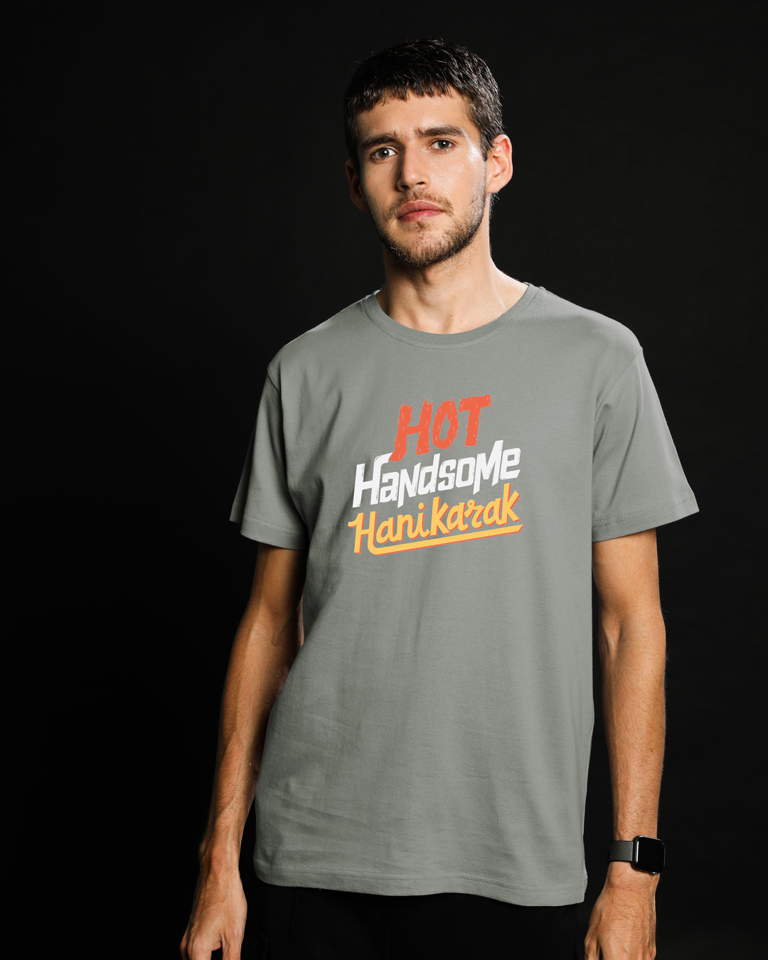 Shop Hot Handsome Half Sleeve T-Shirt-Back