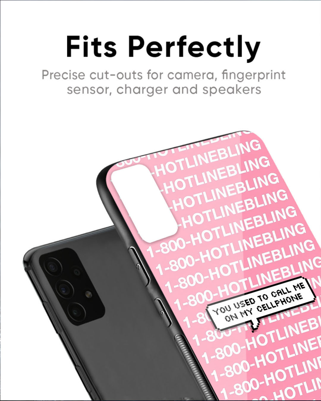 Shop Hotline Bling Premium Glass Case for Poco X6 Pro 5G(Shock Proof, Scratch Resistant)-Back