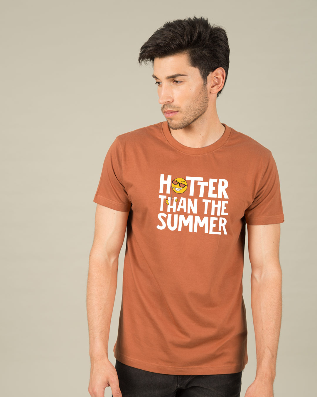 Shop Hotter Than The Summer Half Sleeve T-Shirt-Back