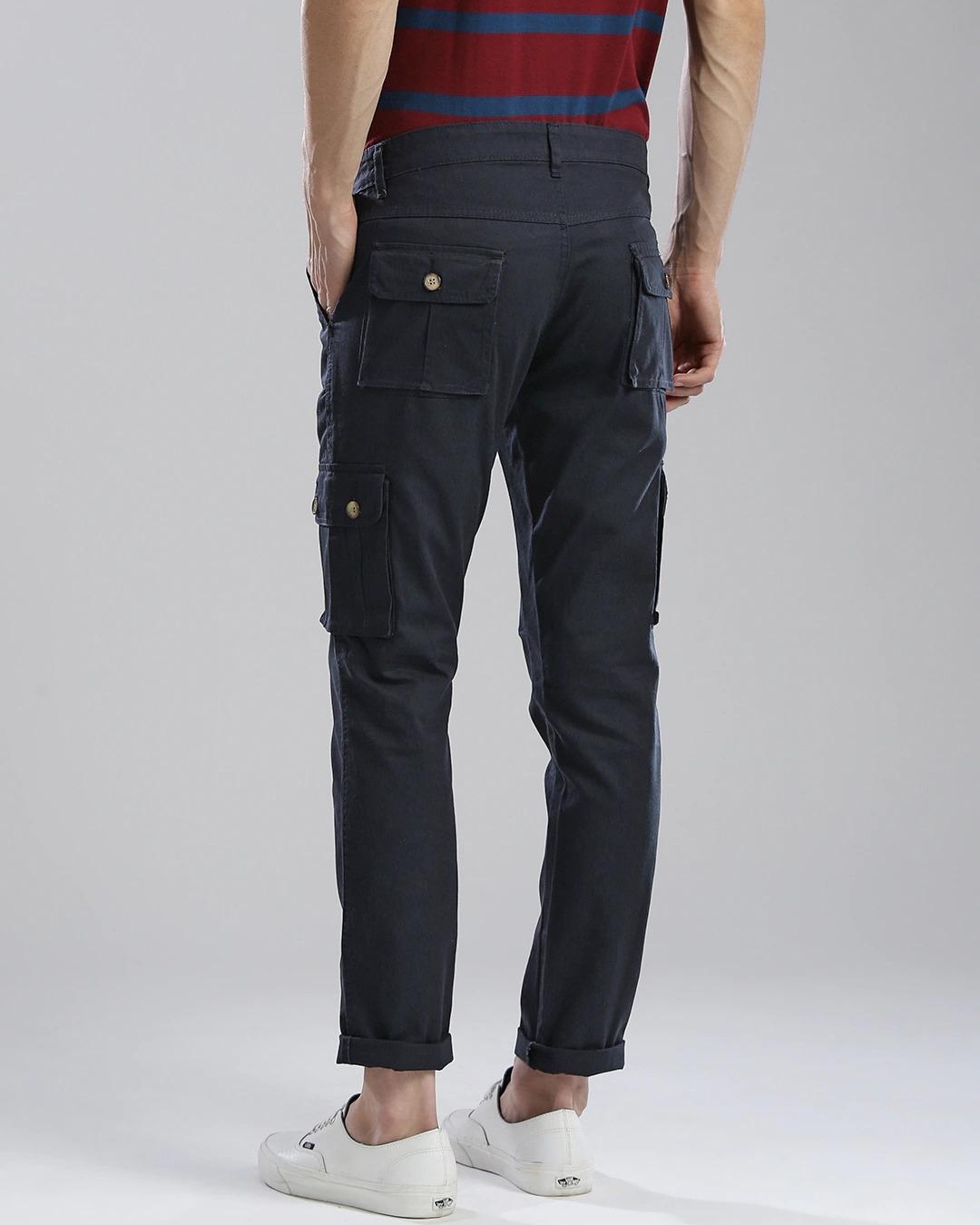 Buy Hubberholme Black Slim Fit Trousers for Mens Online @ Tata CLiQ