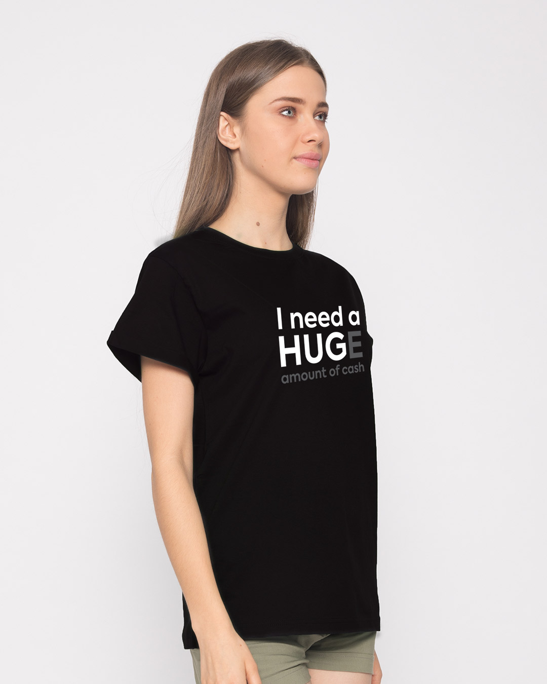 Shop Hug For Cash Boyfriend T-Shirt-Back