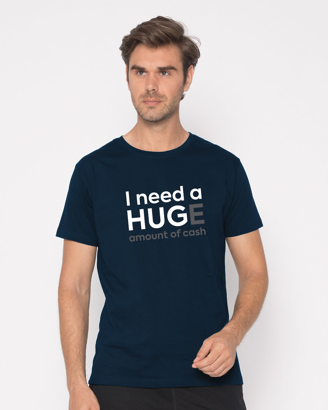 Shop Hug For Cash Half Sleeve T-Shirt-Back