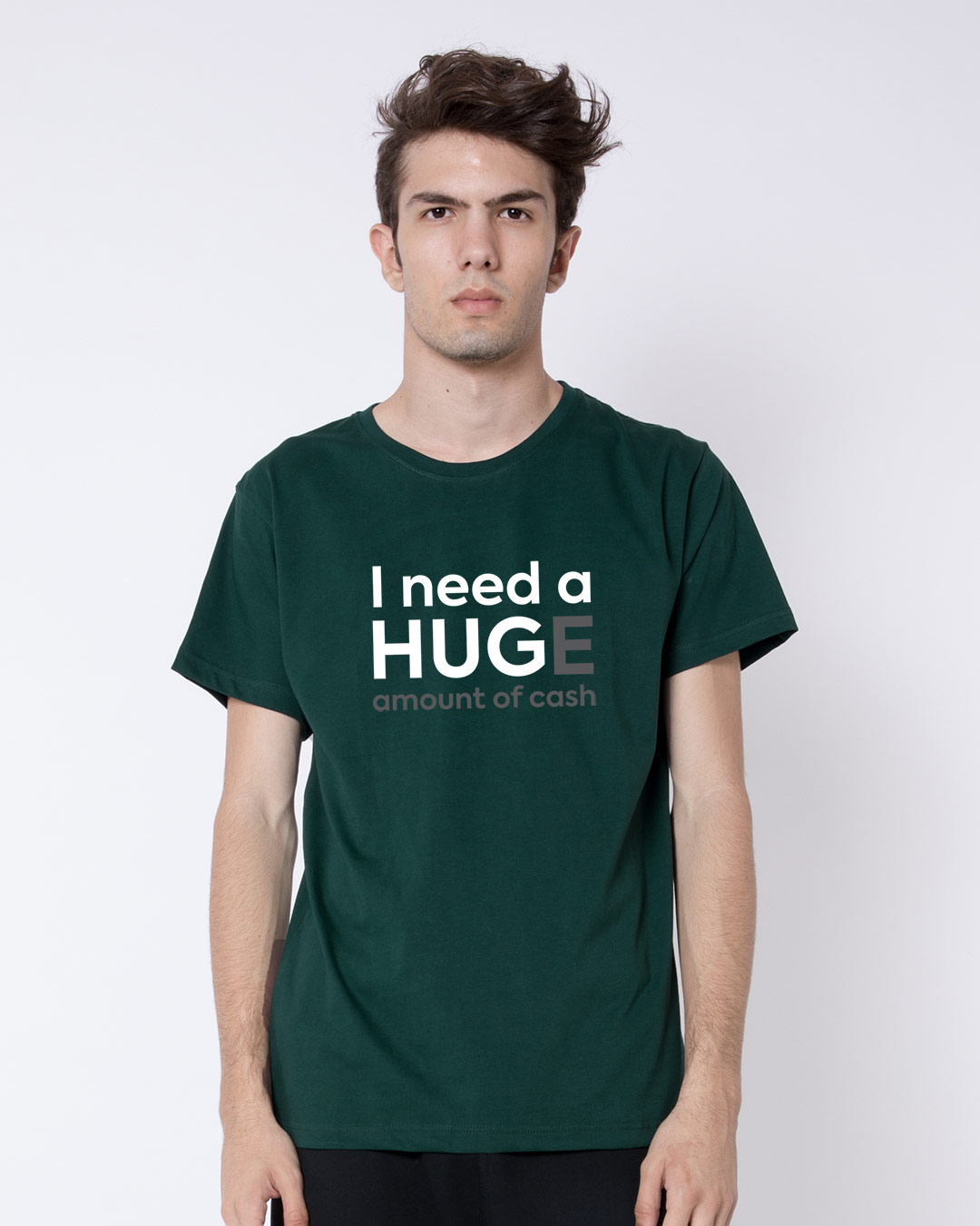 Shop Hug For Cash Half Sleeve T-Shirt-Back
