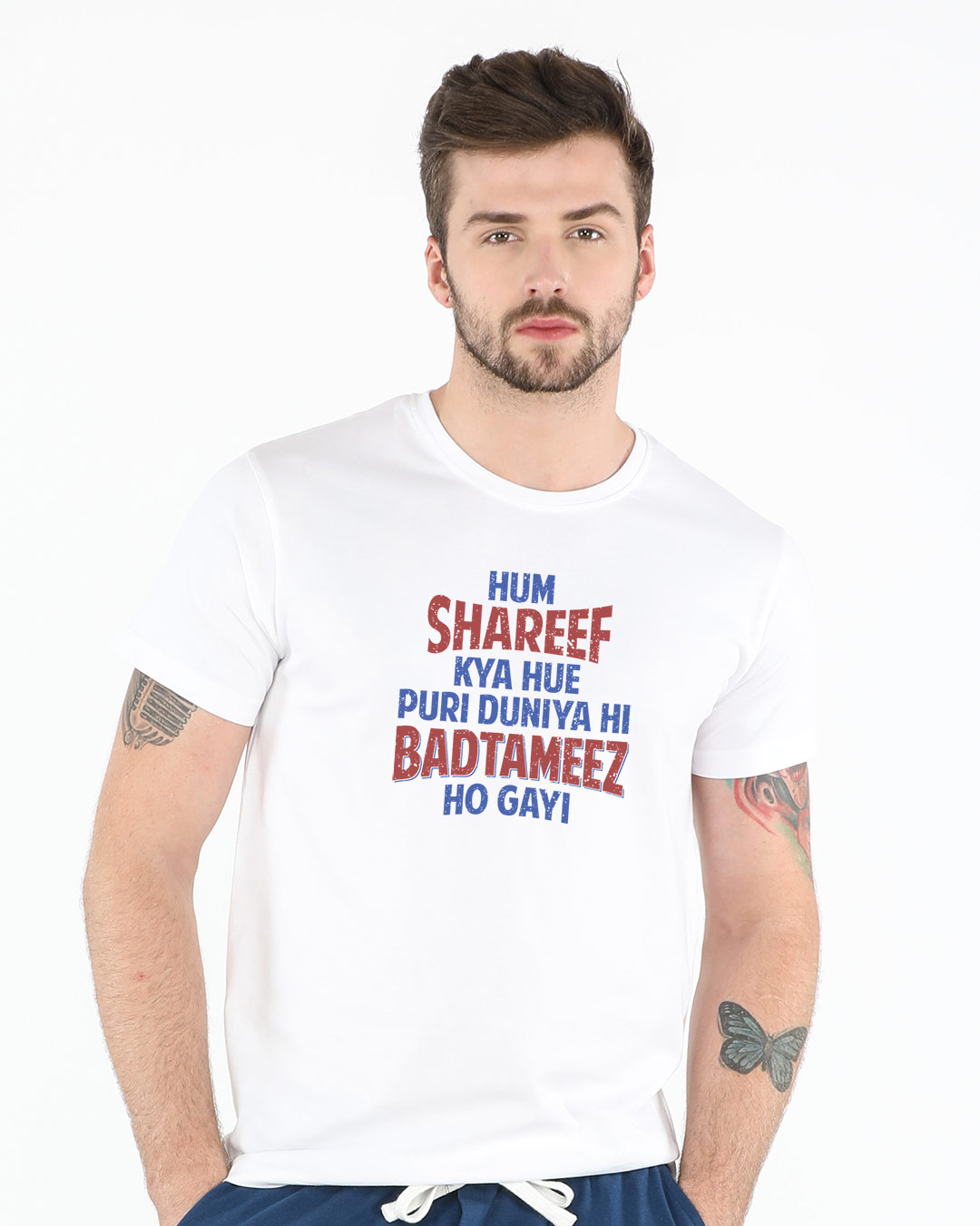 Shop Hum Shareef Half Sleeve T-Shirt-Back