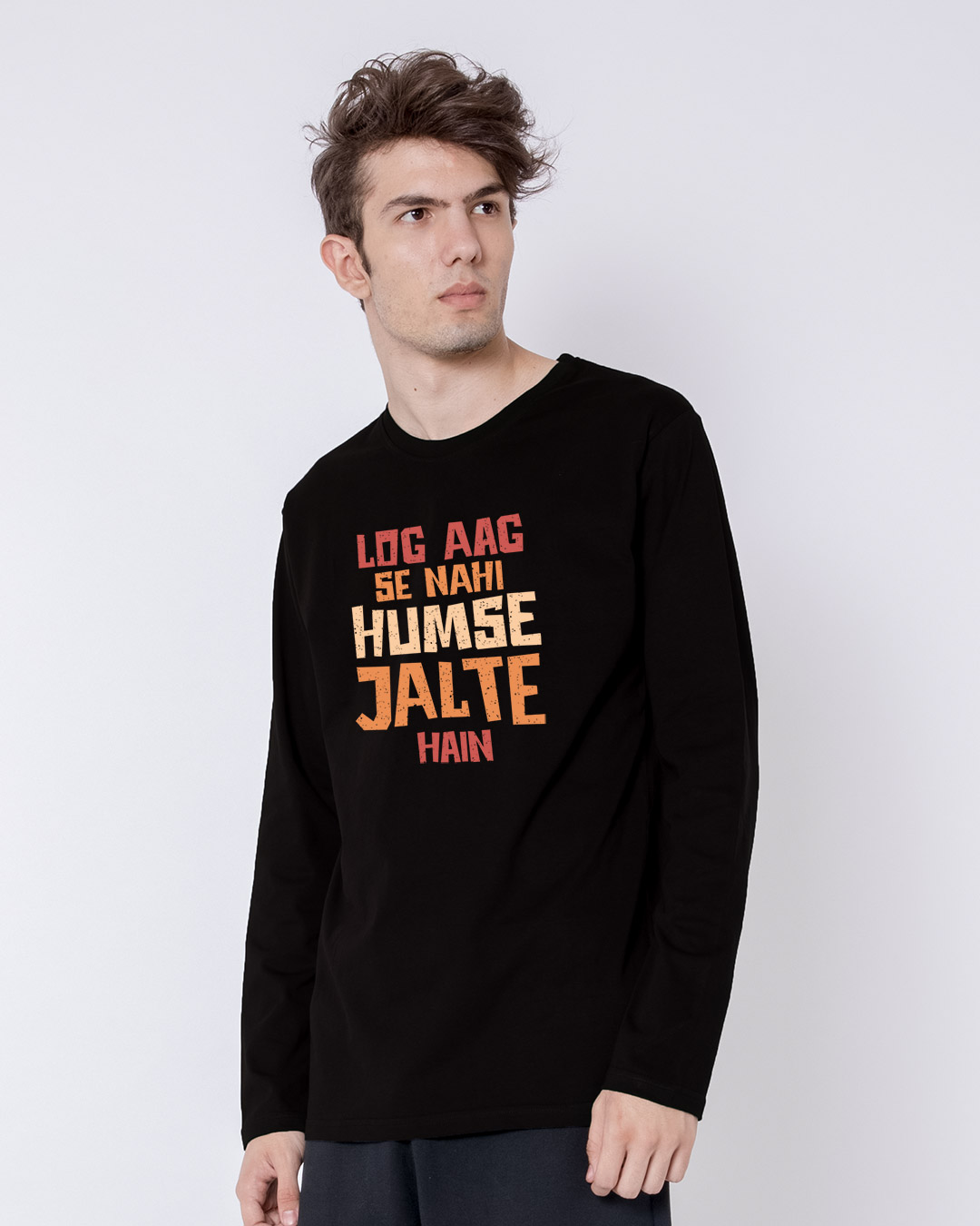 Shop Humse Jalte Hain Full Sleeve T-Shirt-Back