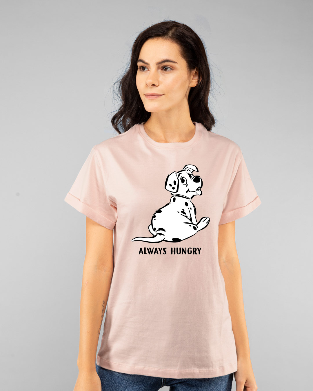Shop Hungry Dalmatians Boyfriend T-Shirt-Back