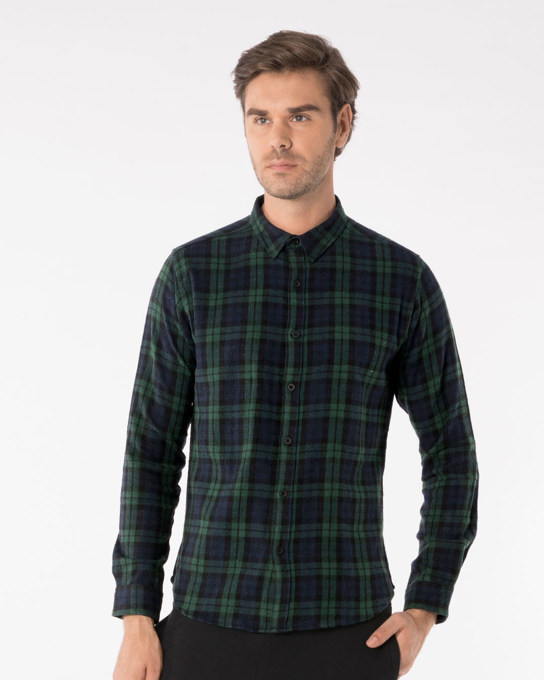 men's checked shirts long sleeve