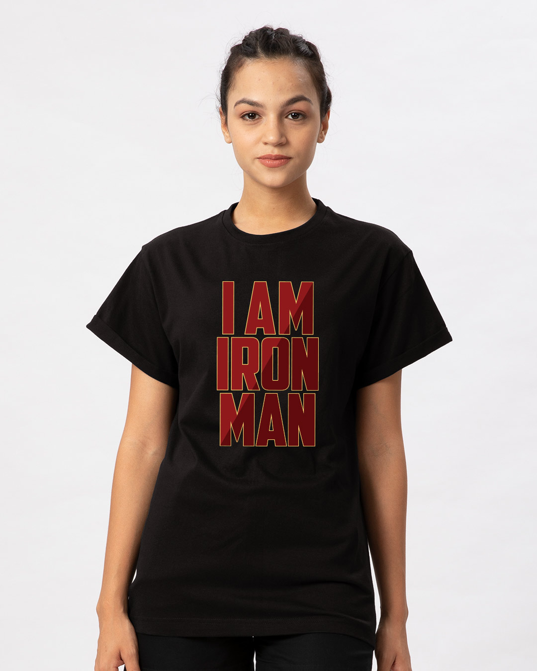 Buy I Am Iron Man Boyfriend TShirt (AVL) Online at Bewakoof