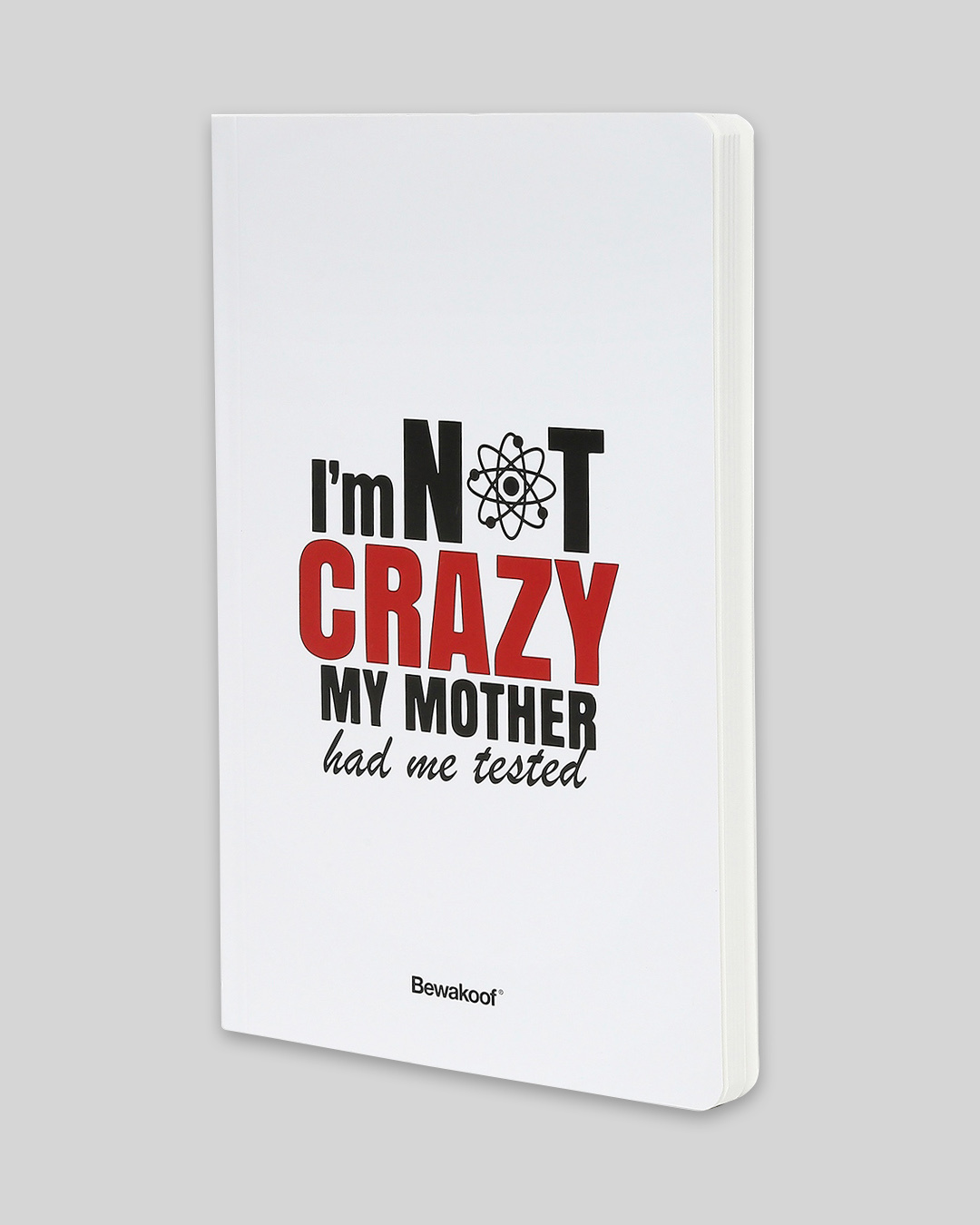 Shop I am not Crazy Soft Bound Notebook-Back