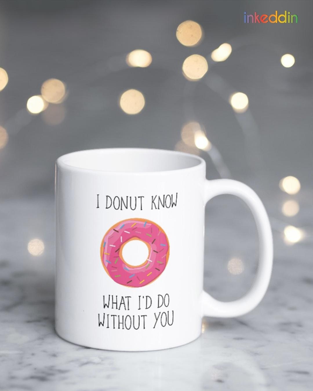 Buy I Donut Know Printed Ceramic Coffee Mug 330ml Single Piece