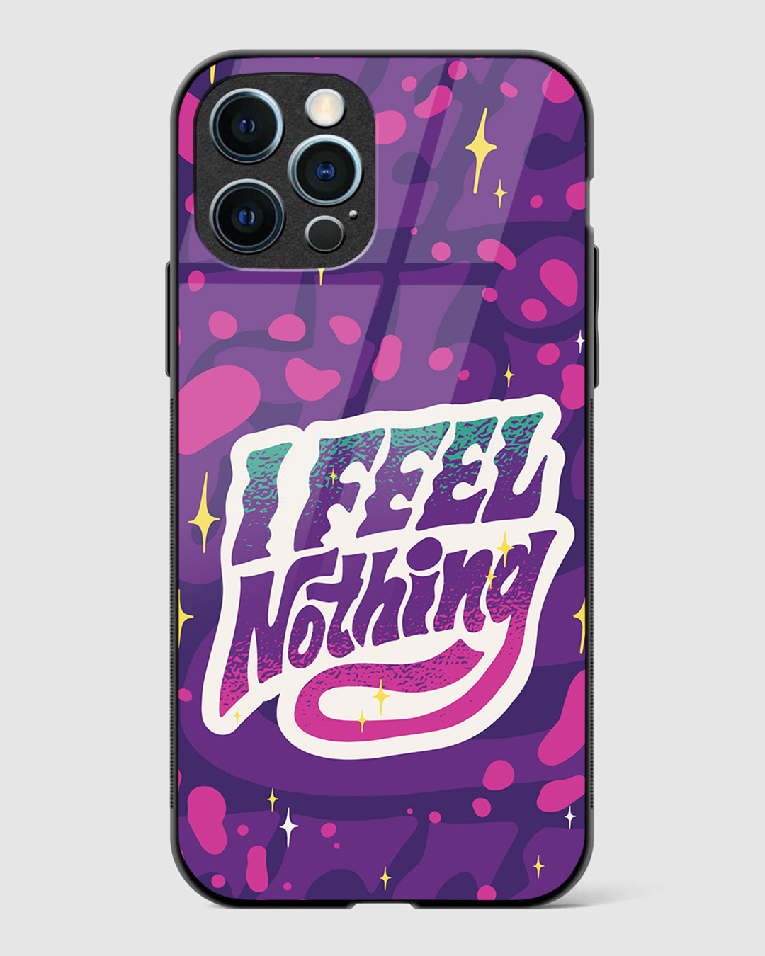 Buy I Feel Nothing Premium Glass Case for Apple iPhone 12 Pro Online in