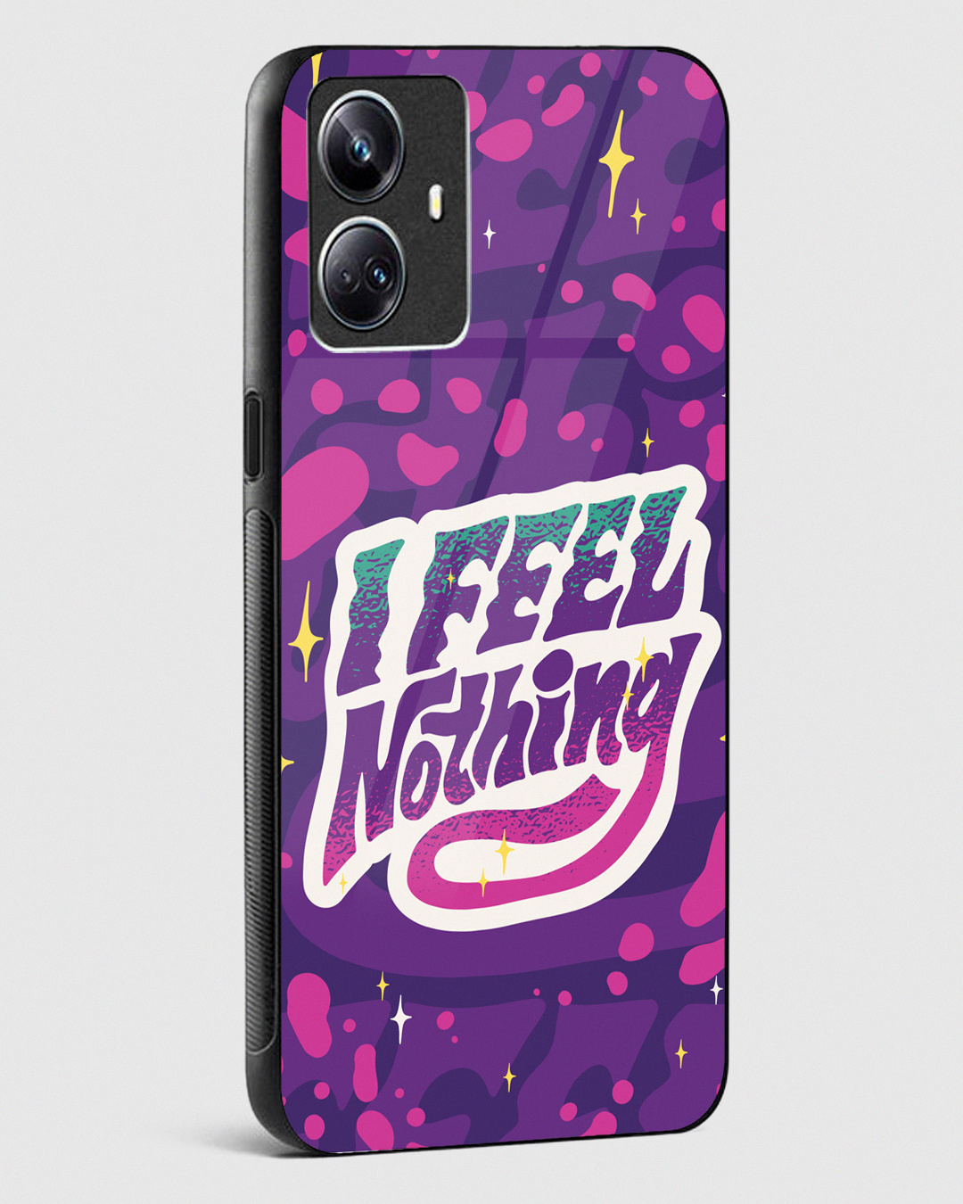 Shop I Feel Nothing Premium Glass Case for Realme 10 Pro Plus 5G-Back