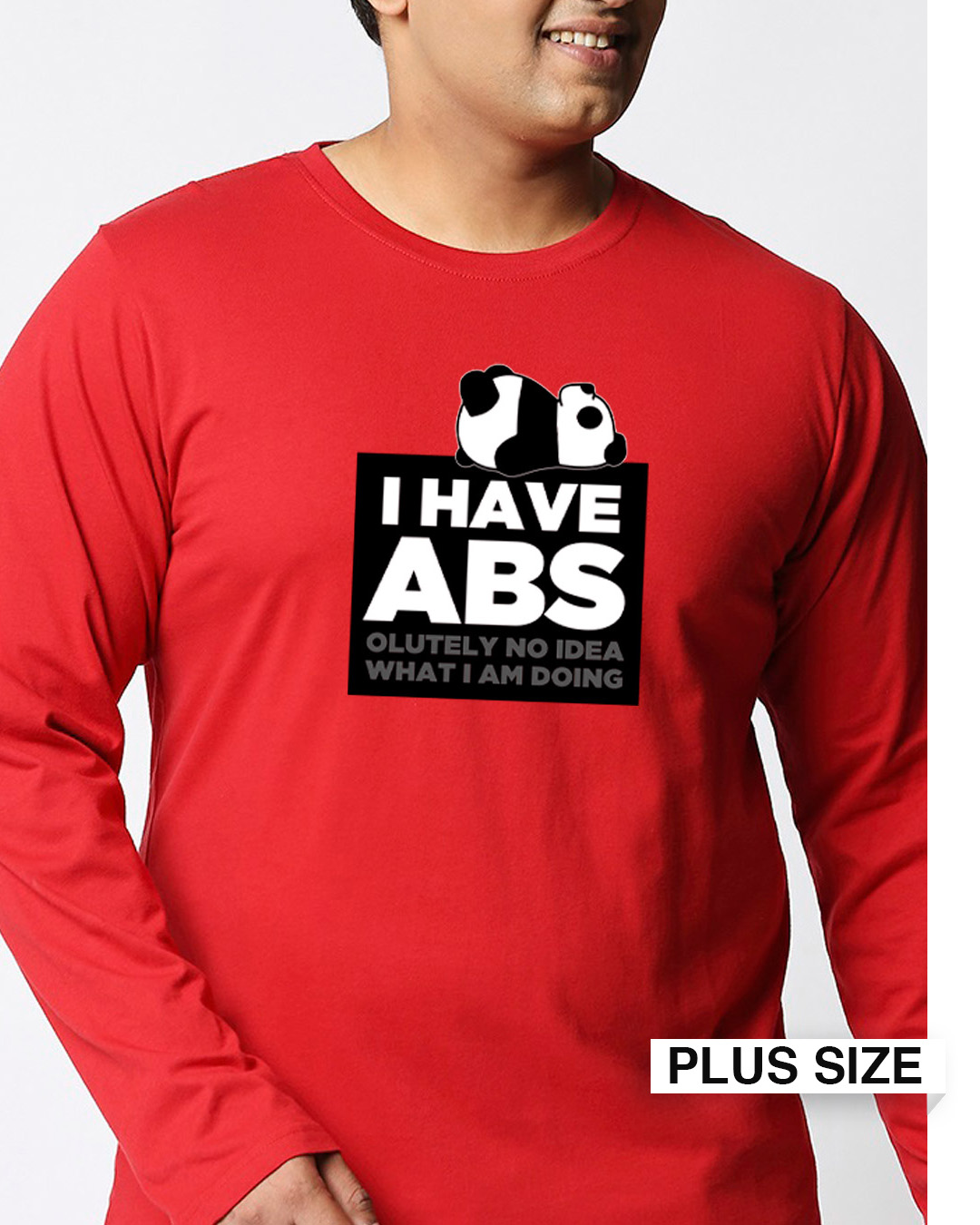 t shirt with abs print