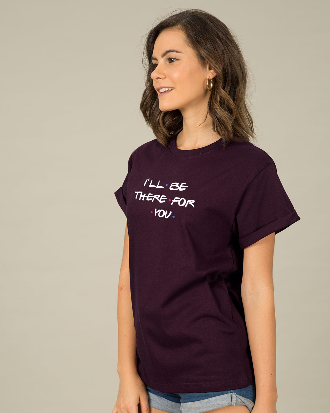 Shop I'll Be There For You Boyfriend T-Shirt-Back