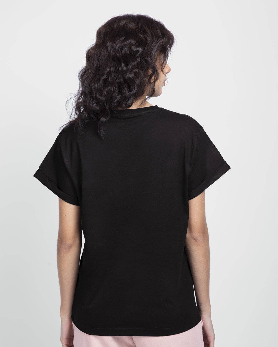 Shop Women's Black I'm Amazing Graphic Printed Boyfriend T-shirt-Back