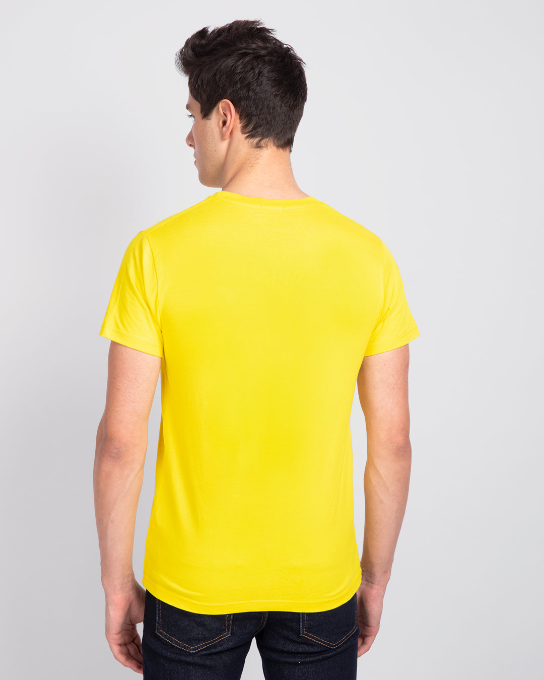Shop I See You Half Sleeve T-Shirt Pineapple Yellow-Back