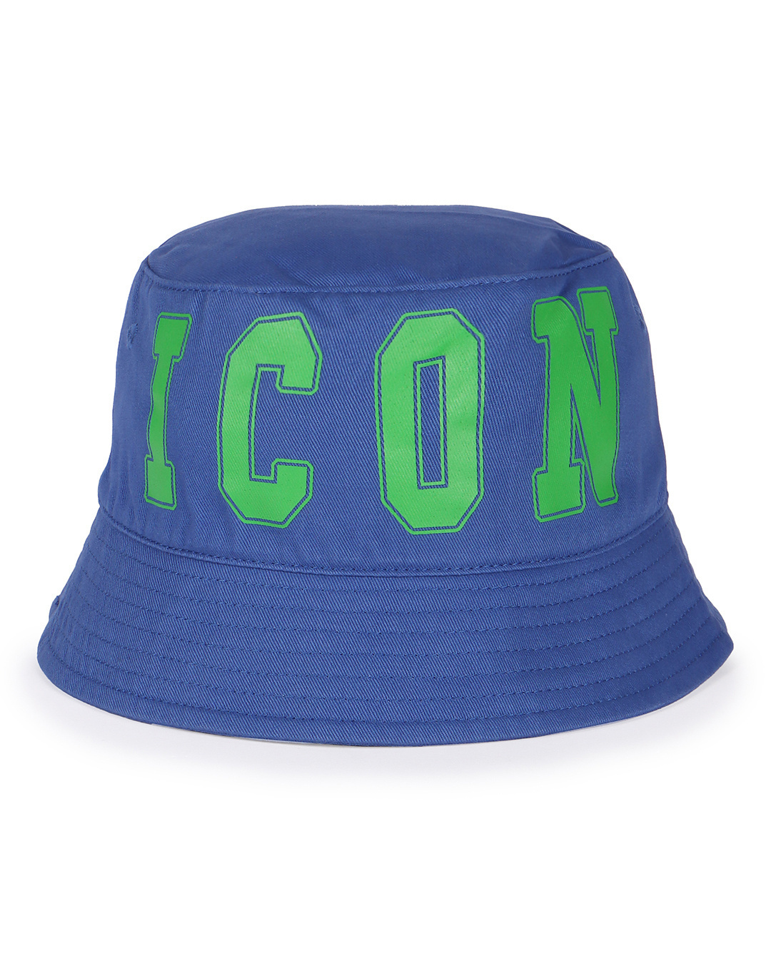 Shop Unisex Blue Icon Printed Bucket Hat-Back