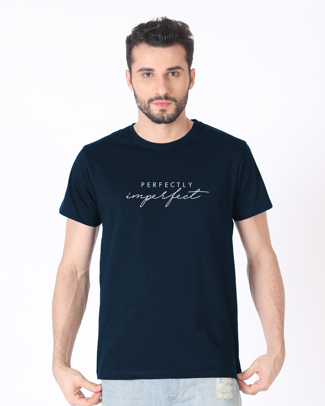 Shop Imperfect Half Sleeve T-Shirt-Back